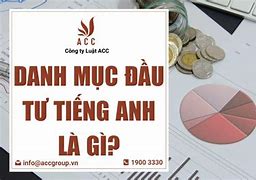 Công Ty Đầu Tư Tiếng Anh Là Gì